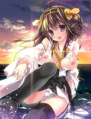 【艦隊これくしょん】声優さんのエロボイスに合わせて鑑賞したい金剛の抜けるエロ画像
