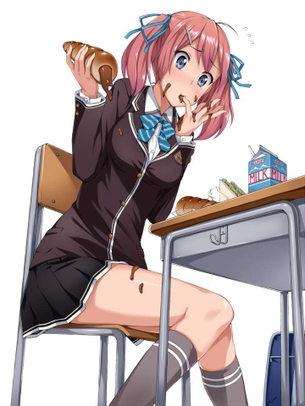 【甘いパン！？】チョココロネと女子の二次画像