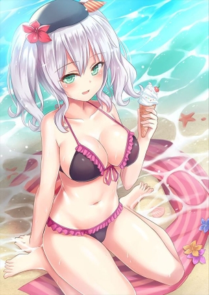 鹿島のオナニー姿を想像するだけでめっちゃ抜けるエロ画像【艦隊これくしょん】