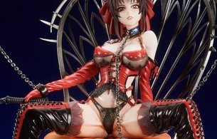 『ブラック・ラグーン』レヴィがめっちゃエロいボンテージ姿で足を開いて丸見せエロフィギュア