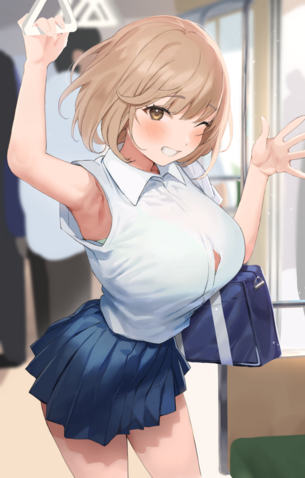 【二次】夏服の制服を着たJKのエロ画像が見たい Part3