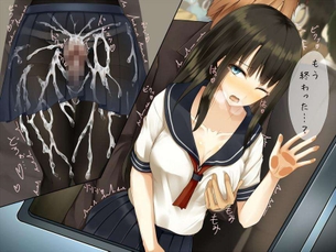 【薄着の誘惑】夏服女子が痴漢されてる二次エロ画像