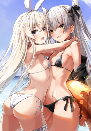 【２次】水着を着用した女の子のエロ画像その１１