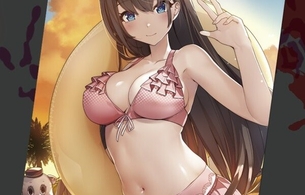 『廃深』エロい女の子のおっぱい水着イラストやエロイベントCG缶バッチなどオンラインくじ