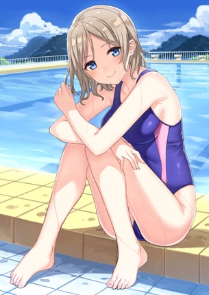 【スク水】眩しい太陽がよく似合うスク水少女の画像くれ その16