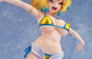 『ボンバーガール』パインのとんでもムチムチエロおっぱいの水着姿のエロフィギュア