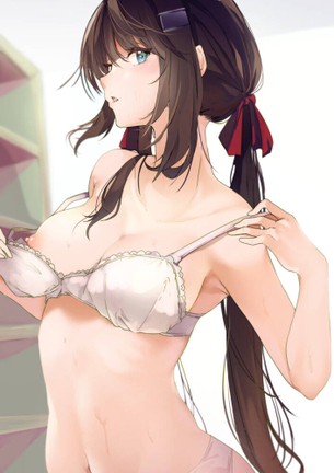 【二次エロ】女の子が服を脱いでいる瞬間のエロ画像