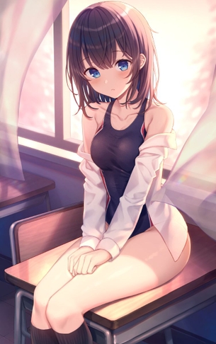 【競泳水着】水しぶきが似合う競泳水着の美少女たち その8