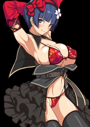 夜桜の抜けるエッチなセックス画像！【閃乱カグラ】