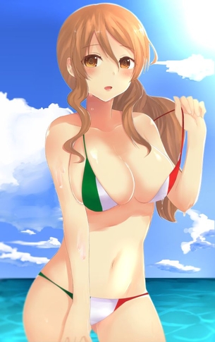 リットリオのどエロい二次エロ画像がいっぱいおっぱい！【艦隊これくしょん】