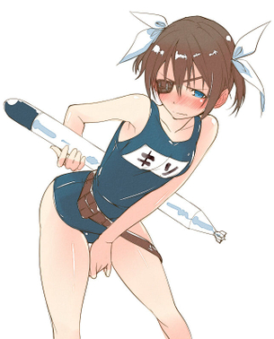 木曾のオナニー姿を想像するだけでめっちゃ抜けるエロ画像【艦隊これくしょん】