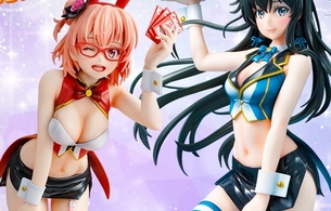 『俺ガイル』雪ノ下雪乃と由比ヶ浜結衣のエロいバニーディーラー姿のエロフィギュア！