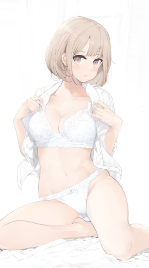 【二次】清潔感のある白下着の女の子の微エロ画像まとめ Part2