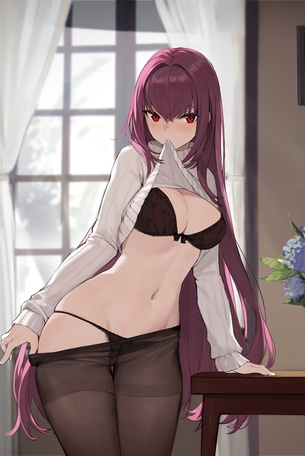【２次】黒い下着の女の子のエロ画像その２５