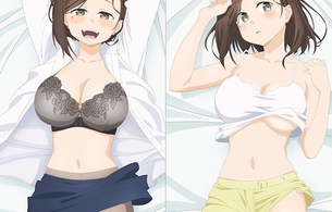 『月曜日のたわわ』後輩ちゃんのエロい下着丸見えになってる姿のエロい抱きまくら！