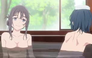 アニメ『空色ユーティリティ』女の子たちの湯気なしでめっちゃ見えるエロい入浴シーン