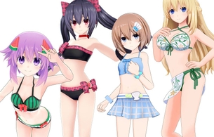 『超次元ゲイム ネプテューヌ Sisters vs Sisters』限定版でねぷねぷたちのエロ水着衣装