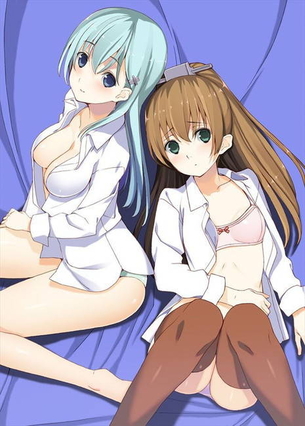 快楽に堕ちそうになってるアヘ顔の熊野抜けるエロ画像！【艦隊これくしょん】