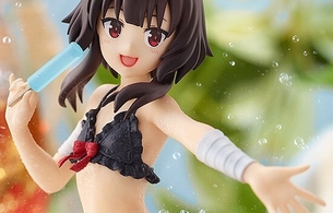 『この素晴らしい世界に祝福を！』めぐみんのぺたんこおっぱいの水着姿のエロフィギュア！