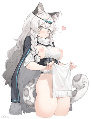 【２次】綺麗な銀髪美少女のエロ画像その２５