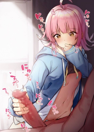 【二次エロ】肉棒が女の子の手でシコシコ扱かれている手コキ画像