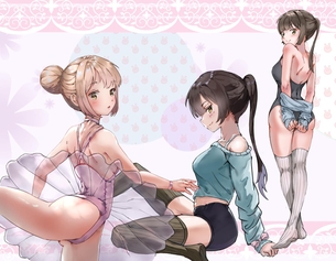 レオタードの二次元エロ画像。