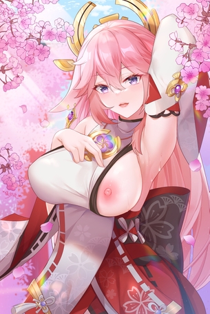 【原神】八重神子のエロ画像！　その４