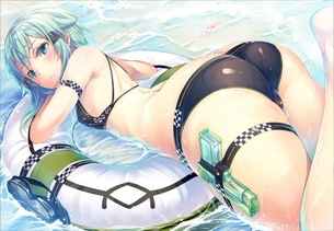 【2次】「ソードアート・オンライン」のシノンちゃんの二次エロ画像【SAO】