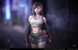『ファイナルファンタジー7』海外のデザイナーが手がけた3Dファンアートのえっちなティファ