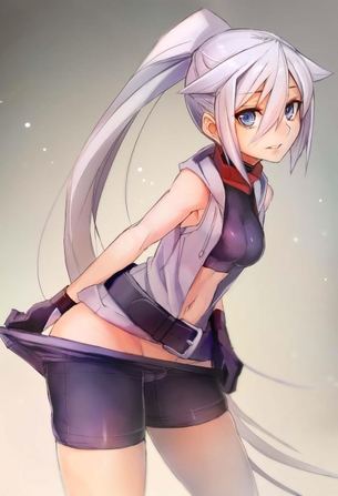 【2次】スパッツが下半身にピッチリと密着しちゃってる女の子の二次エロ画像 その10【スパッツ】