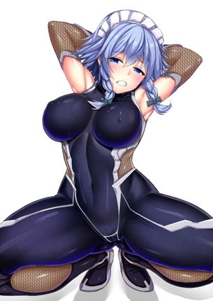 【2次】ボディスーツが身体にピチピチに密着しちゃってる美少女二次エロ画像 その4【ボディスーツ】