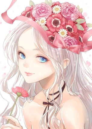 【2次】美しい銀髪の女の子の二次エロ画像 その12【銀髪】