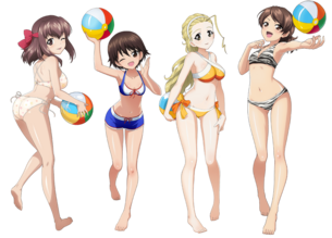 【アニメキャラ素材】アニメキャラのPNG背景透過エロ画像 その91