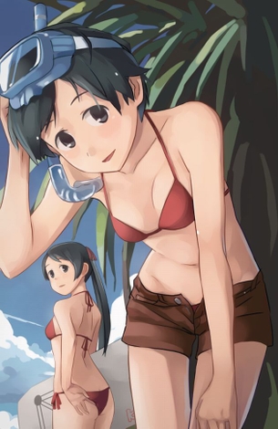 【半ズボン・エロ】ホットパンツやショートパンツを穿いた娘の二次エロ画像！！part.2