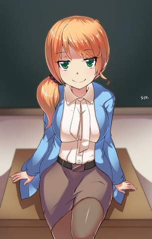 【脚フェチ】太ももが色白でムチムチでエロい二次画像…!!!!その2