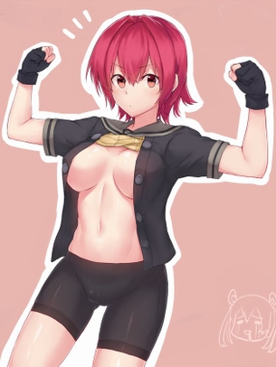 【スパッツ エロ】パツパツのスパッツを穿いた子の二次エロ画像 その1