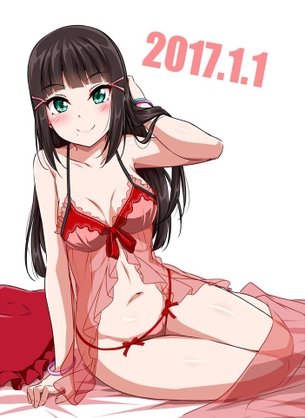 エロい下着や衣装を着ている女の子の二次エロ画像