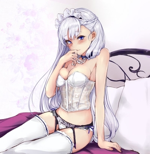 【二次・ZIP】太ももをSEXYにするガーターベルト娘の虹画像