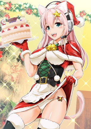 スカートをたくしあげてる美少女の恥じらい二次エロ画像