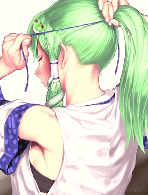 【2次】うなじの綺麗な女の子の二次エロ画像【うなじ】