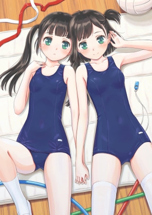 【2次】スクール水着を着た可愛い女の子の二次エロ画像 その7【スク水】