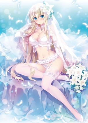 【2次】ウェディングドレス姿の女の子の二次エロ画像 その11【ウェディングドレス】