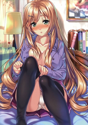 【2次】ニーソックスを着用した美脚な女の子の二次エロ画像 その11【ニーソックス】