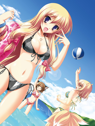 【二次・水着】夏の爽やかさを感じる、ビキニ美少女のエロ画像 part2