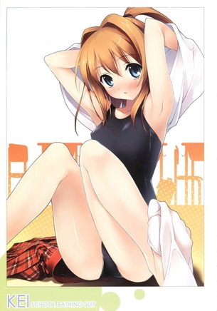 【二次・エロ画像】ぴちぴちの美少女のカラダを堪能できるスクール水着・競泳水着装備の美少女画像 part6