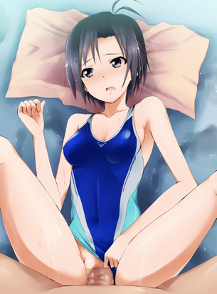 【二次・水着】ぴっちぴちでエロカワイイ！！ 競泳水着の美少女画像 part5