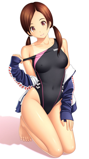 【二次・水着】カラダがキュッと締まった感じが堪らん、競泳水着の美少女画像 part4