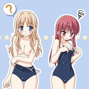 【二次・水着】魅惑的なカラダのラインが悩ましい、スクール水着の美少女画像 part6