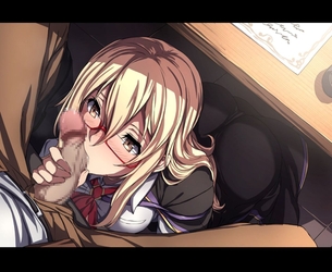 メガネをかけた女の子とエッチな事してる二次元眼鏡っ娘画像