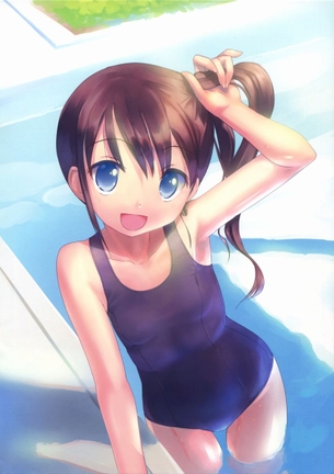 【二次・水着】カラダにぴちっと張り付いた感じがエロエロなスクール水着のエロ画像 part3